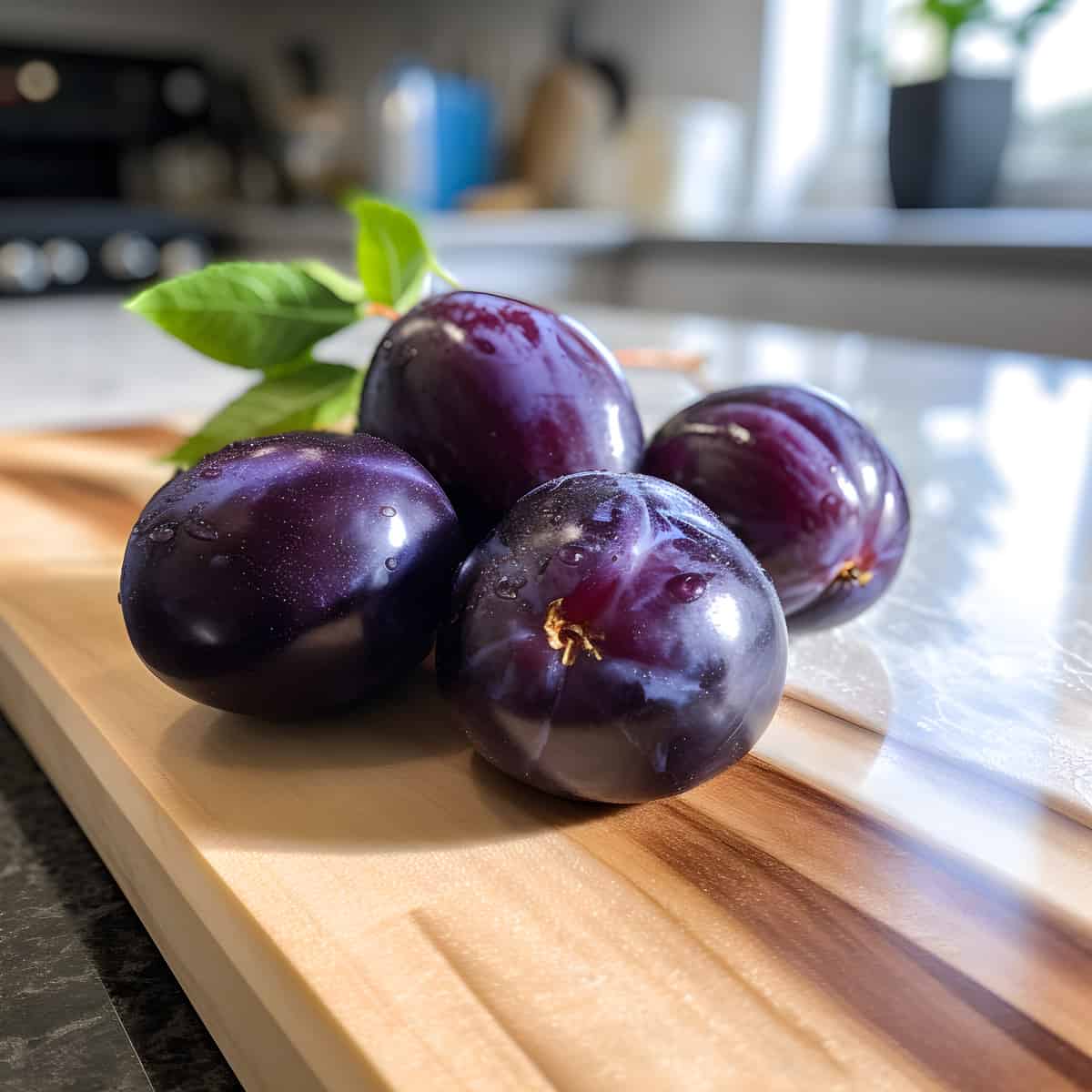 Murrays Plum on a kitchen counter