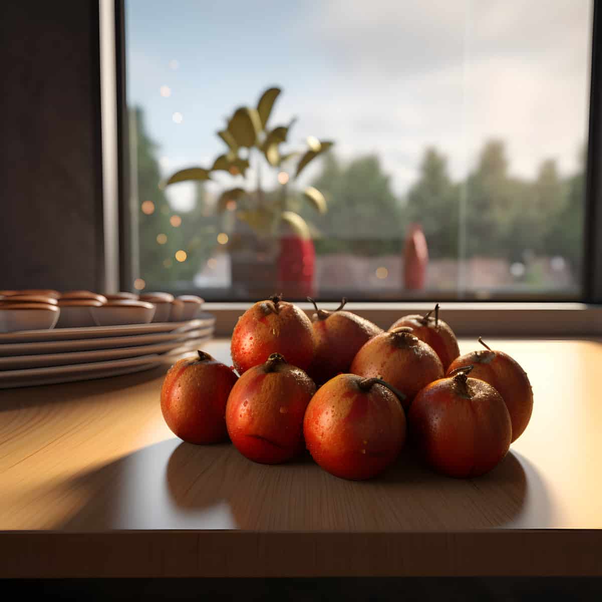 Musho Fruit on a kitchen counter