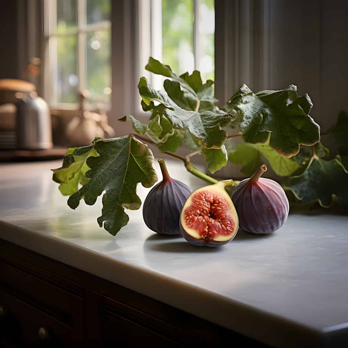 Oakleaf Fig Fruit on a kitchen counter