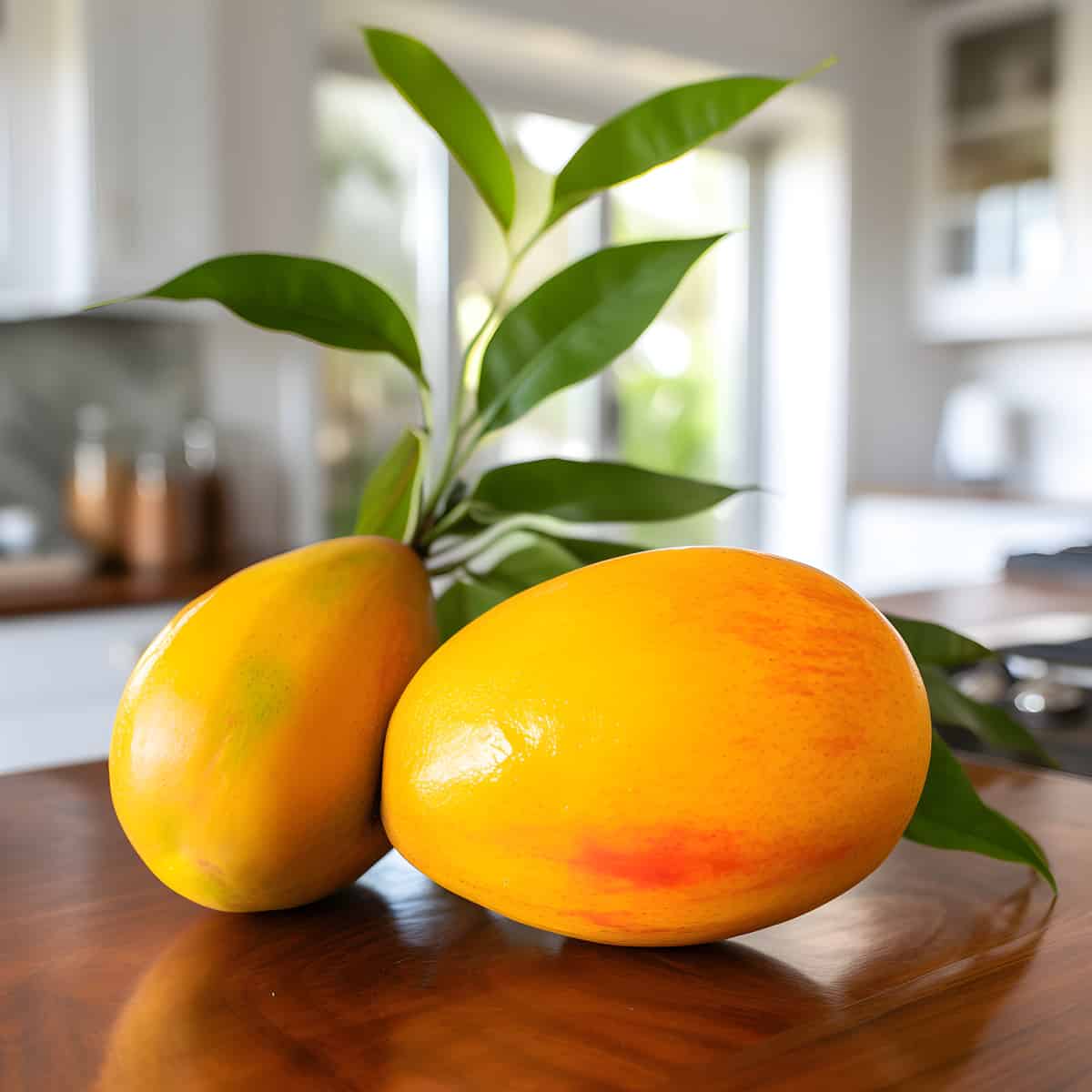 Paho Mango on a kitchen counter