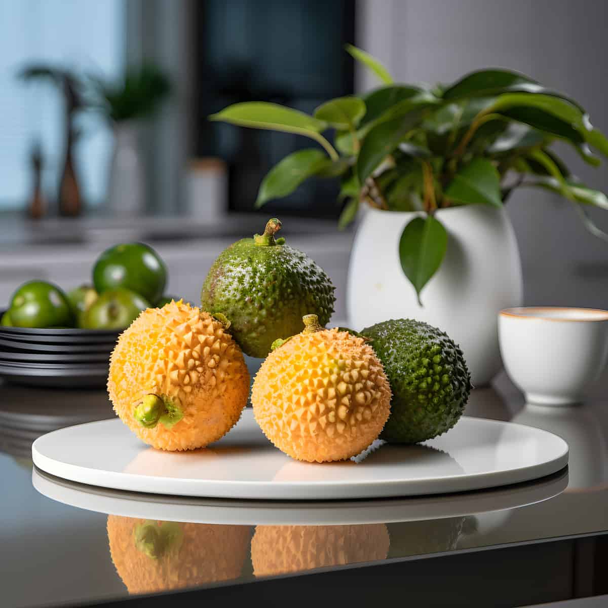Pingan Fruit on a kitchen counter