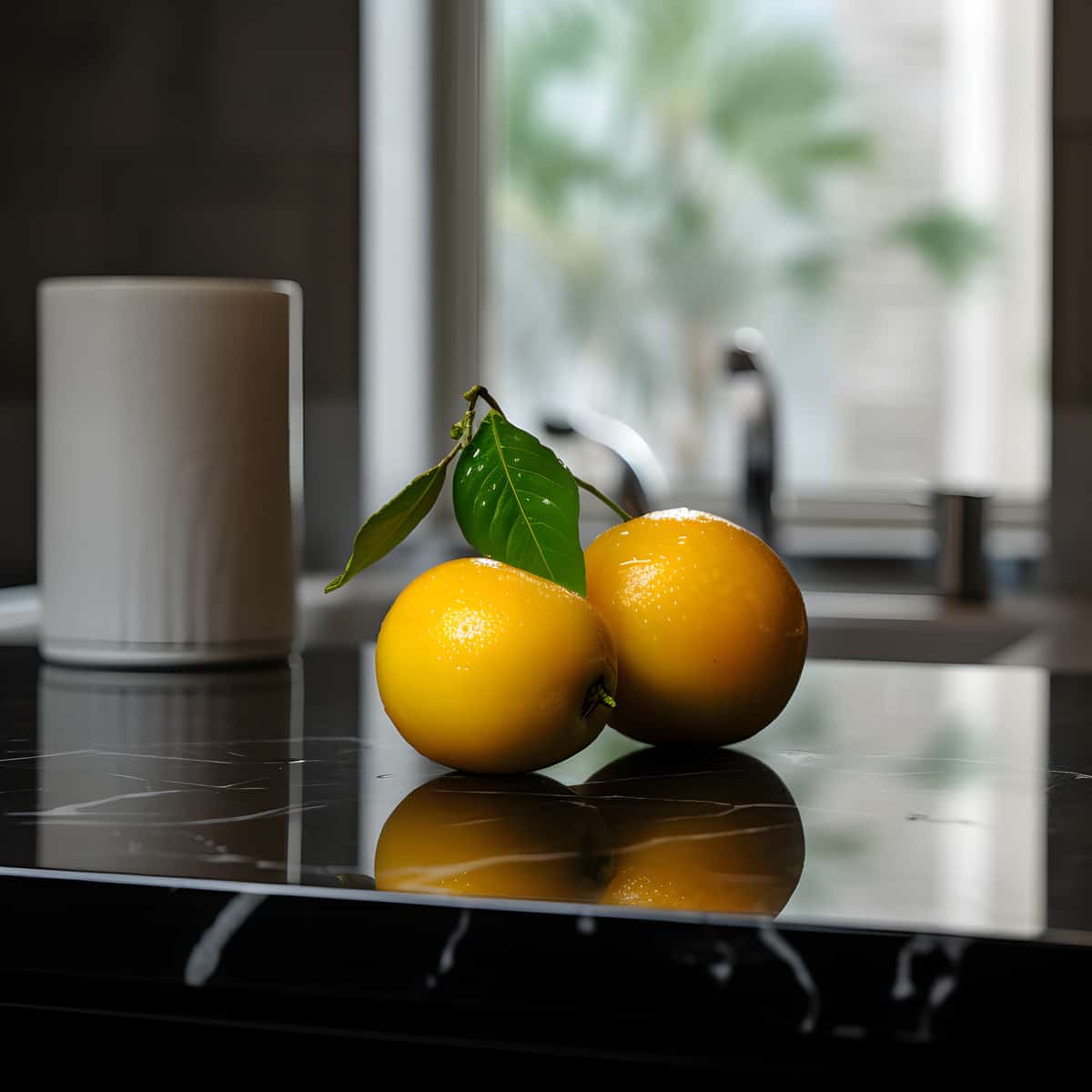 Pitomba Fruit on a kitchen counter