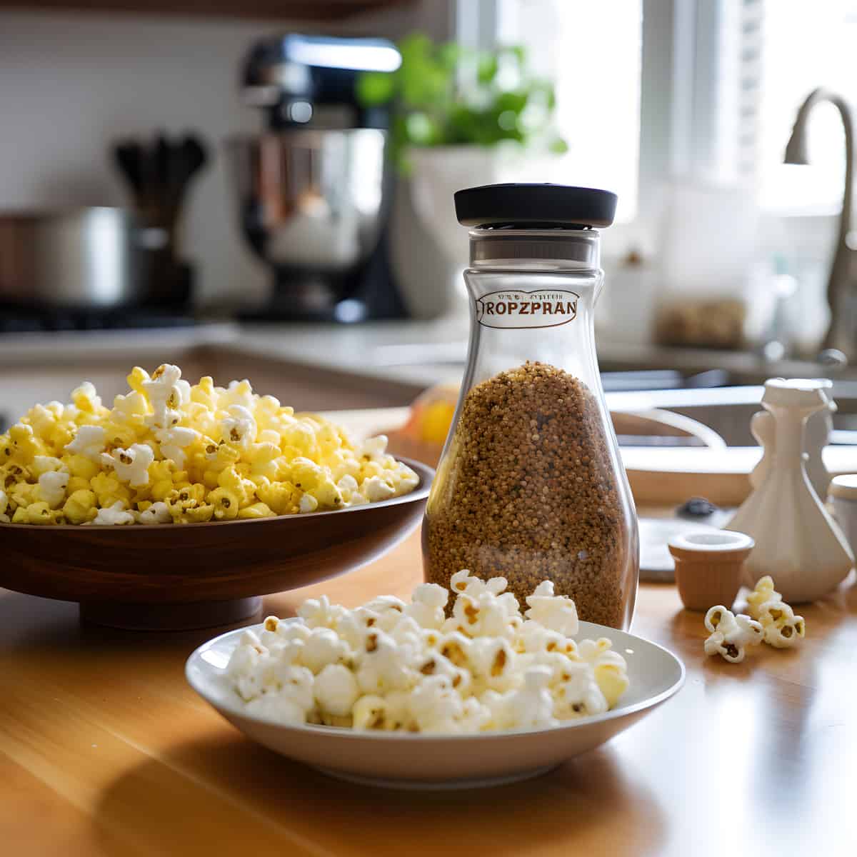 Popcorn Seasoning on a kitchen counter