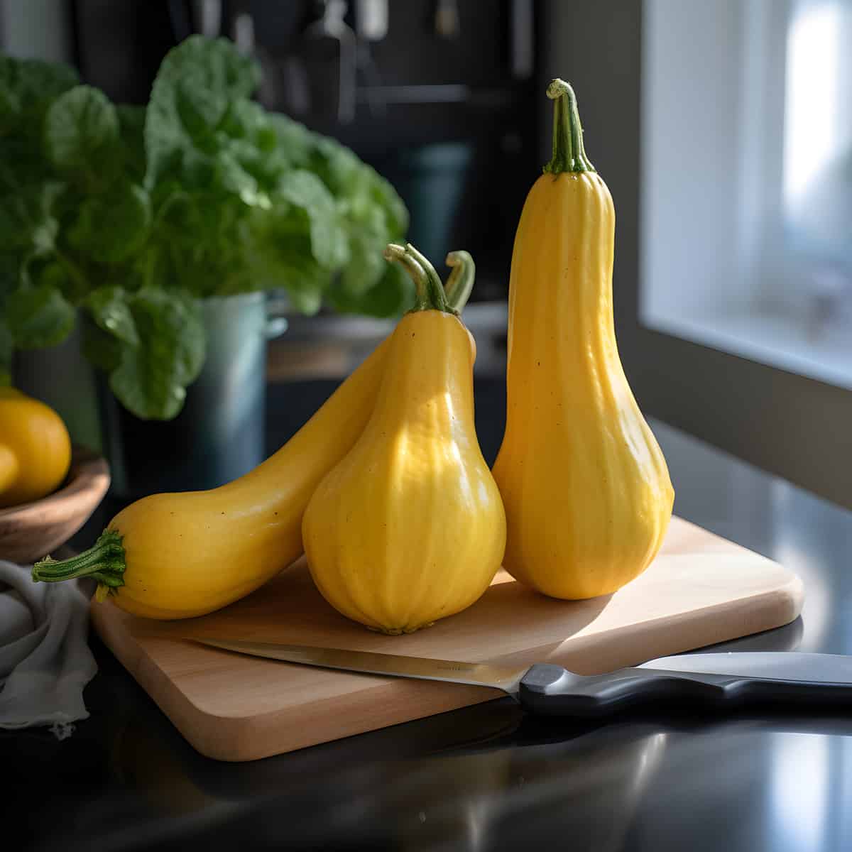 Pyxidaris Squash on a kitchen counter