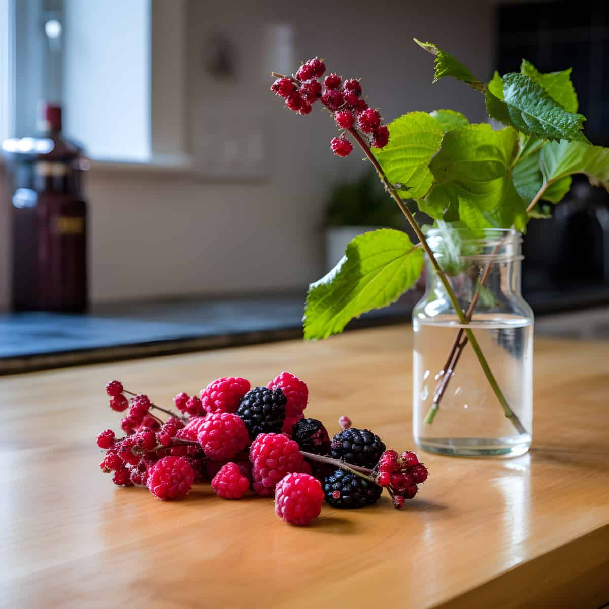 Roseleaf Bramble Berry on a kitchen counter