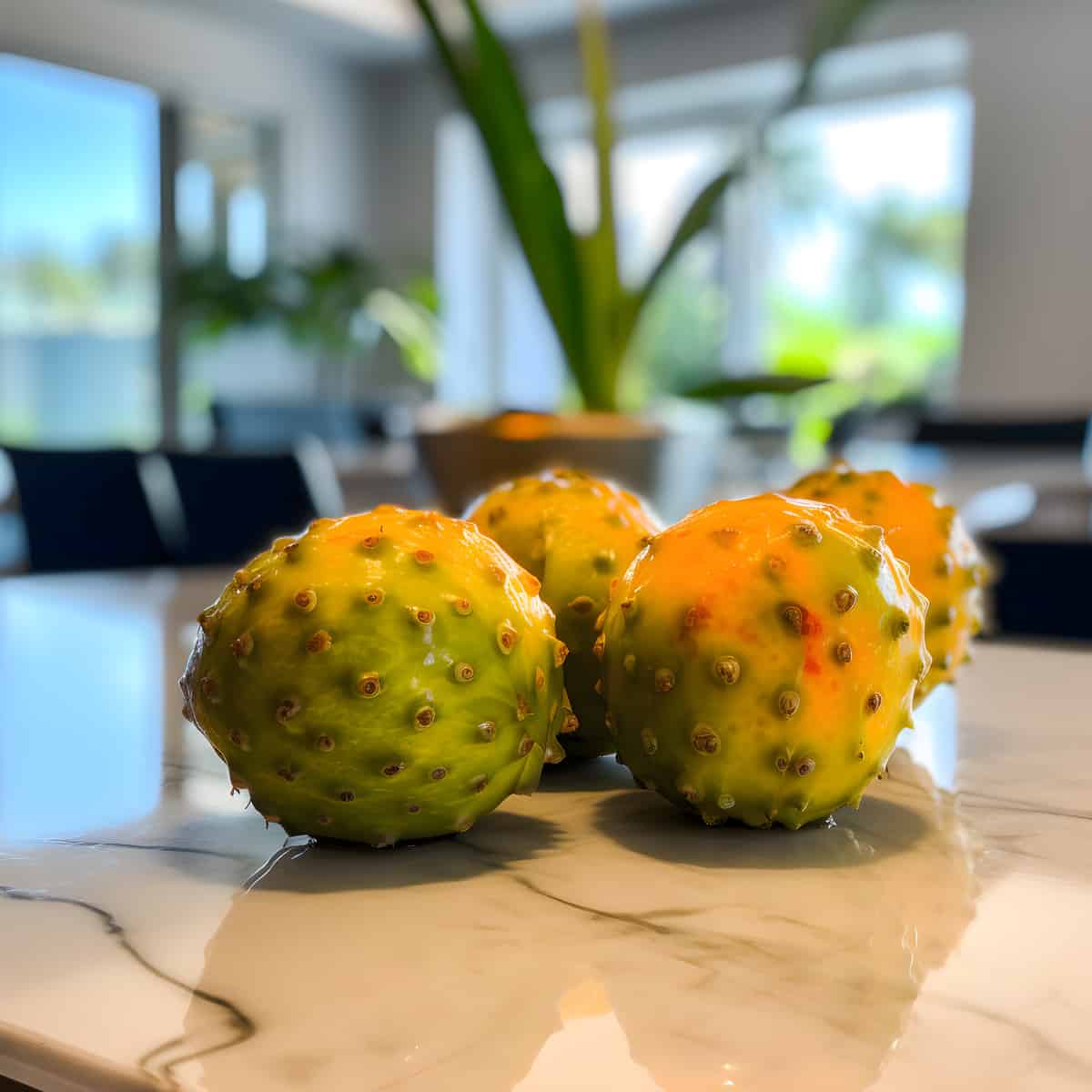 Sampang Fruit on a kitchen counter