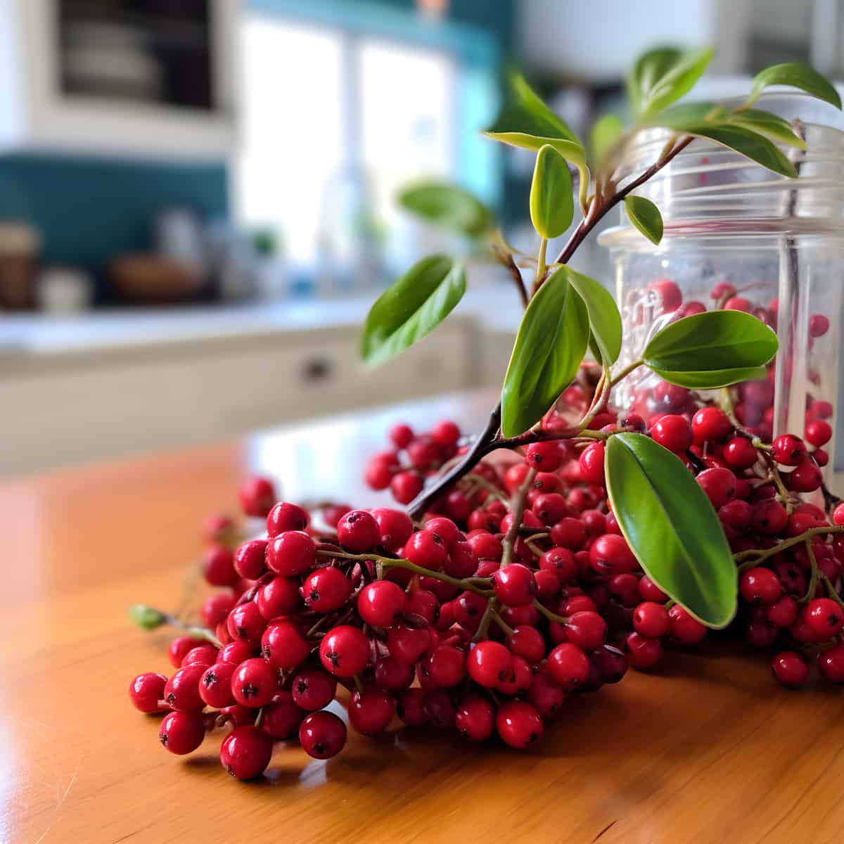 Smallleaved Myrtle Berry on a kitchen counter
