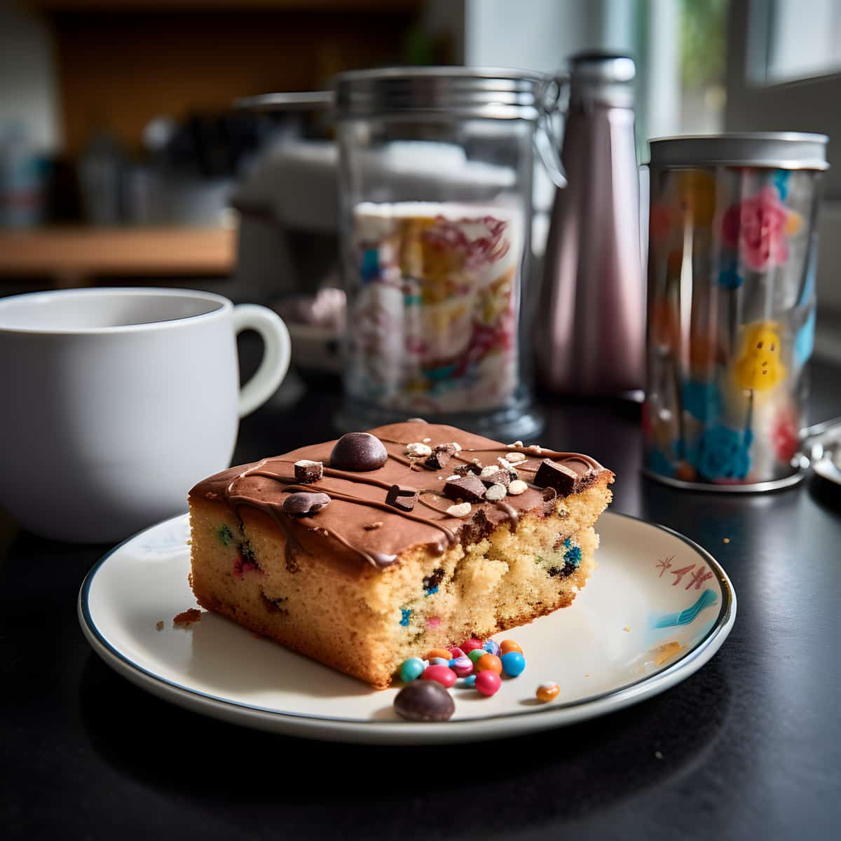 Snack Cake on a kitchen counter
