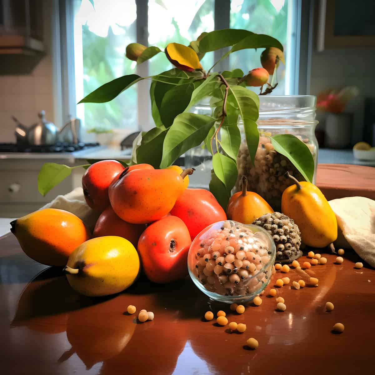 Susungkalabaw Fruit on a kitchen counter