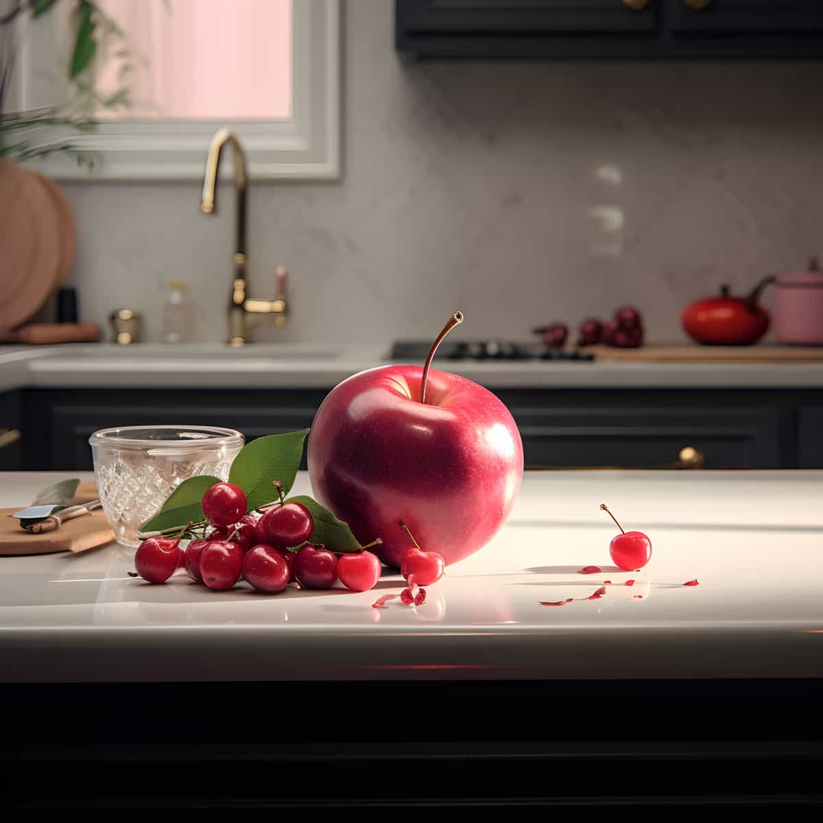 Sweet Appleberry on a kitchen counter