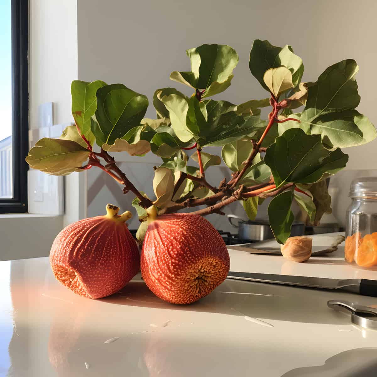 Sycamore Fig on a kitchen counter