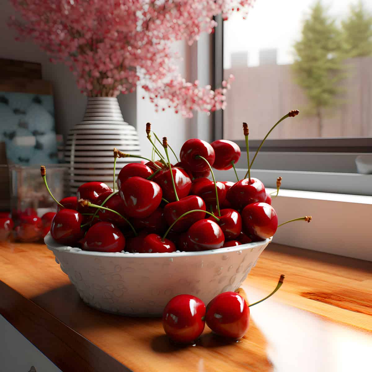 Terengganu Cherry on a kitchen counter