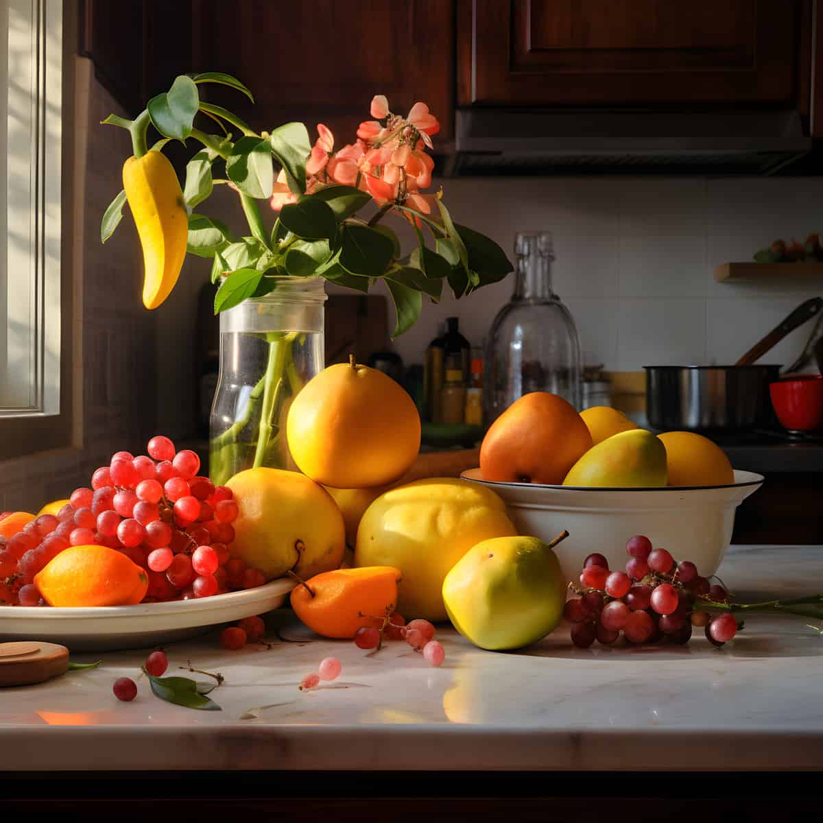 Tilap Fruit on a kitchen counter