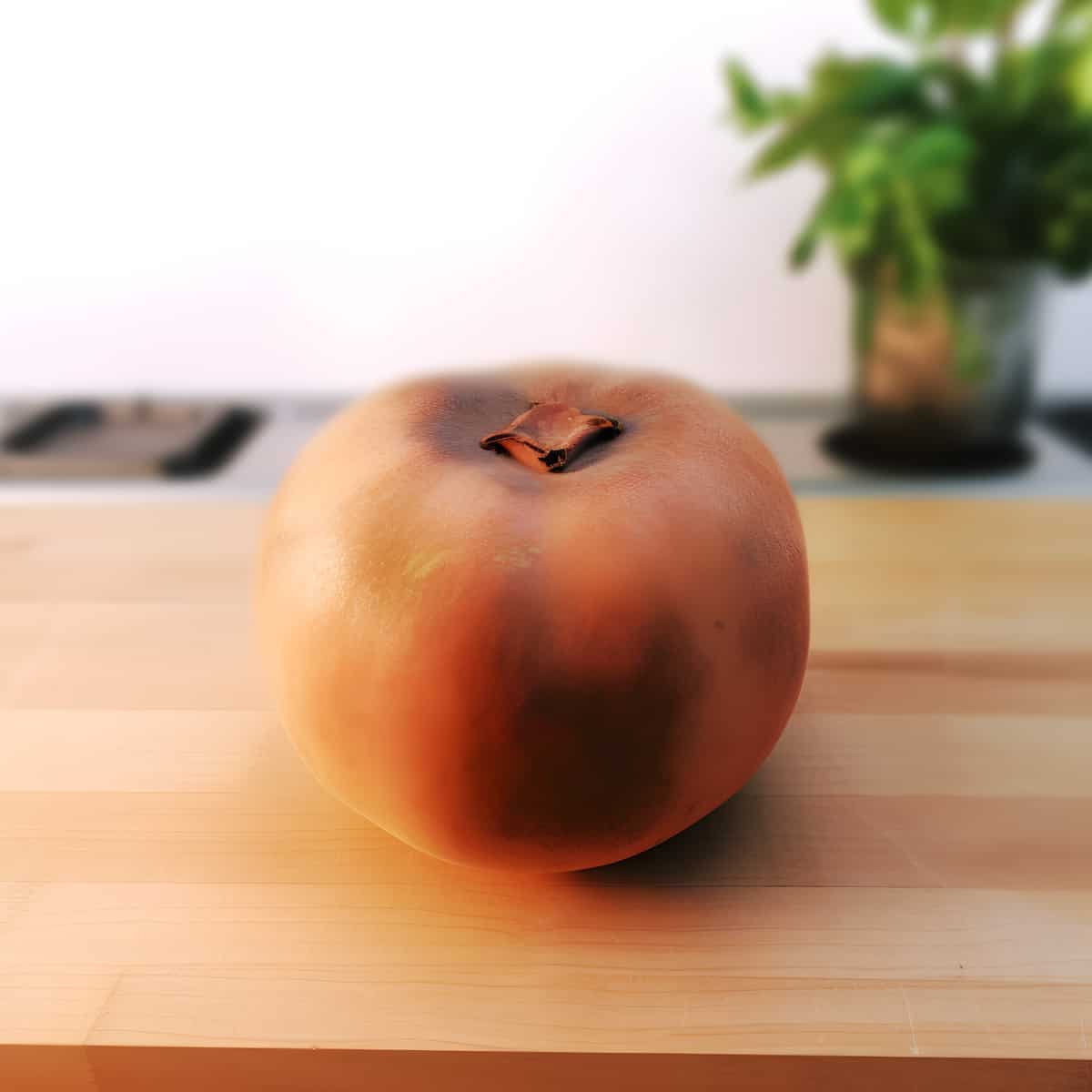 Velvet Apple on a kitchen counter