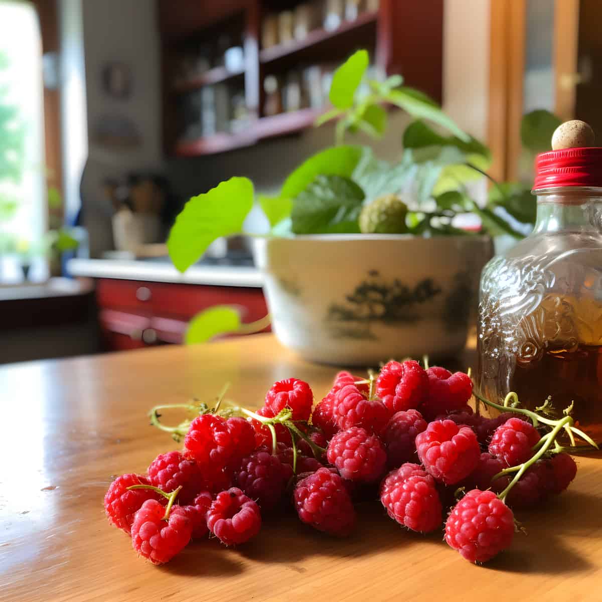 Wineberry on a kitchen counter