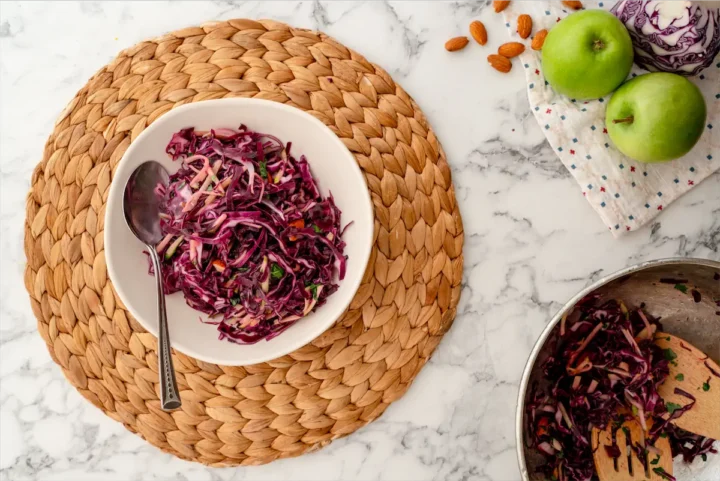 Low carb red cabbage salad.