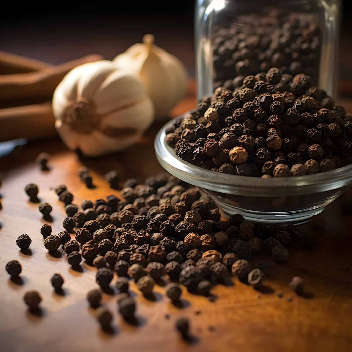 Black Pepper on a kitchen counter