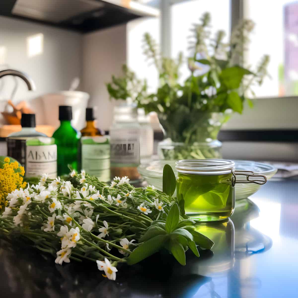 Herb of Grace on a kitchen counter