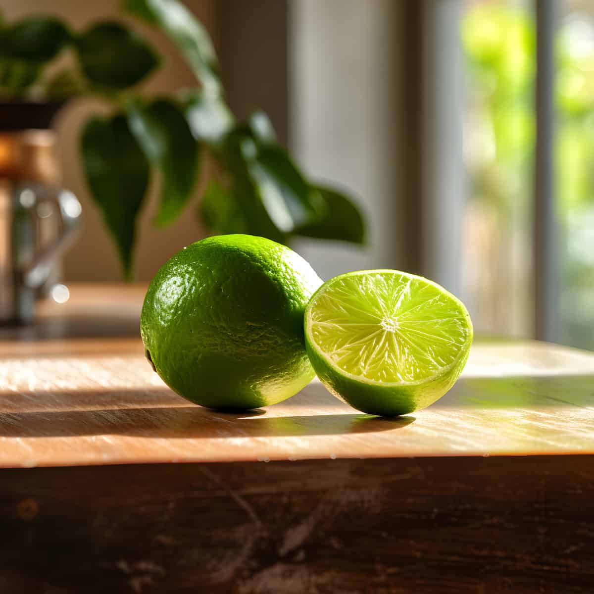 Lime on a kitchen counter