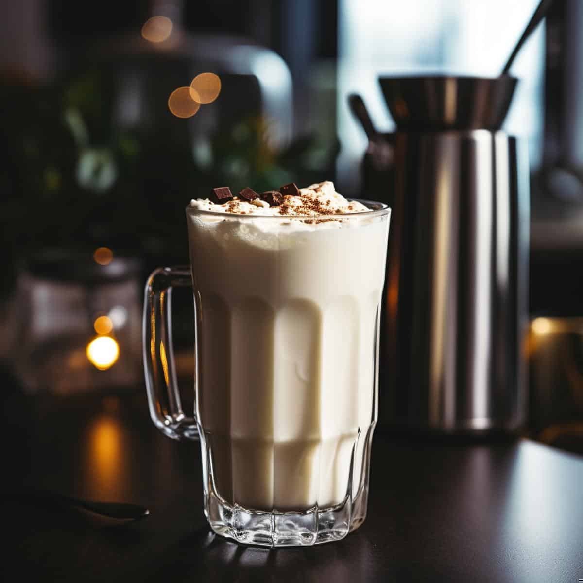 Milk Shakes on a kitchen counter