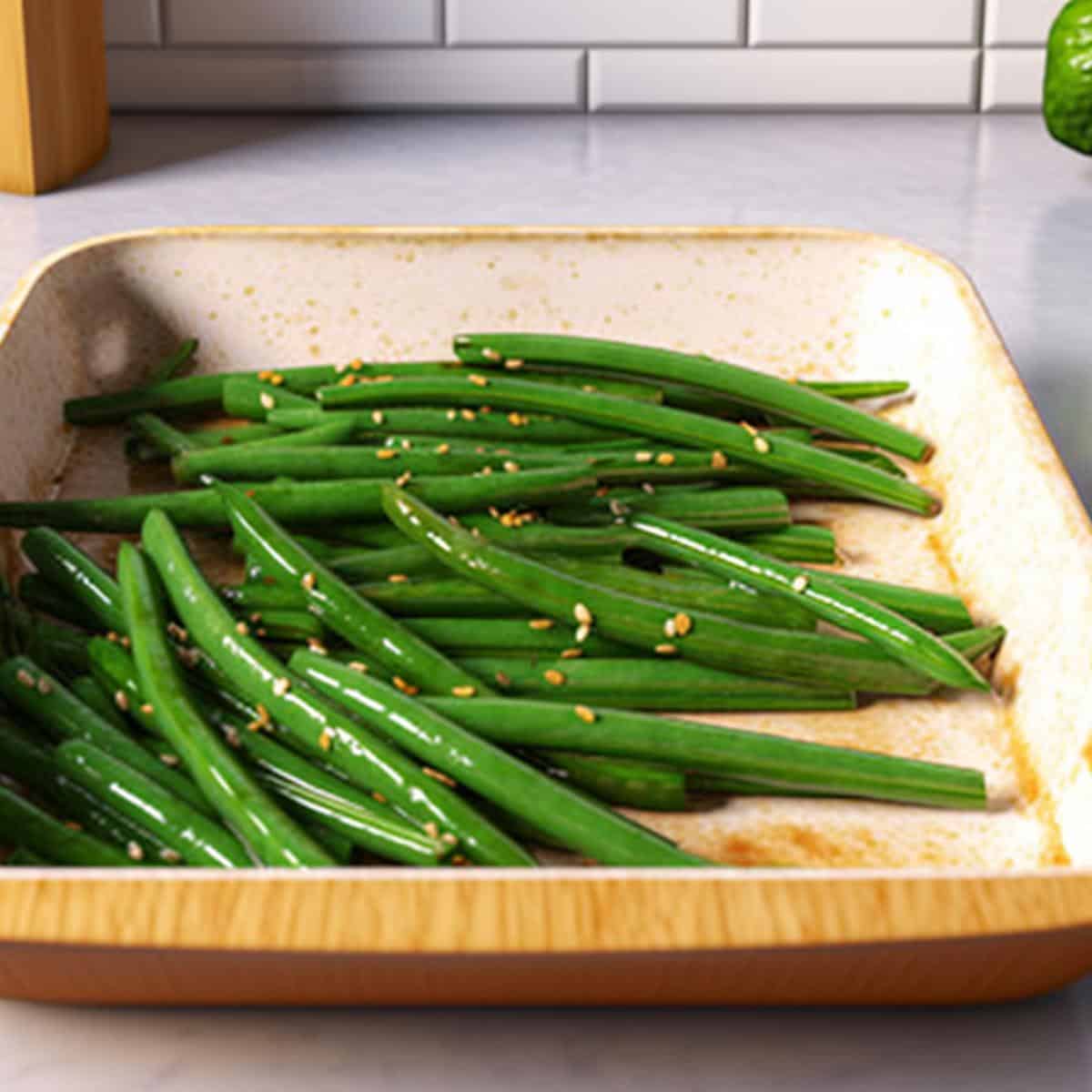 Miso Beans on a kitchen counter