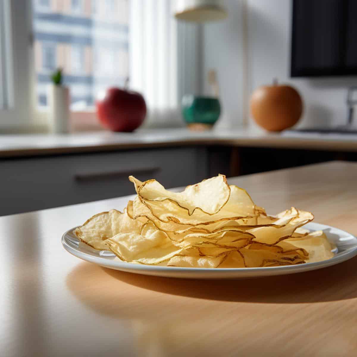 Apple Chip on a kitchen counter