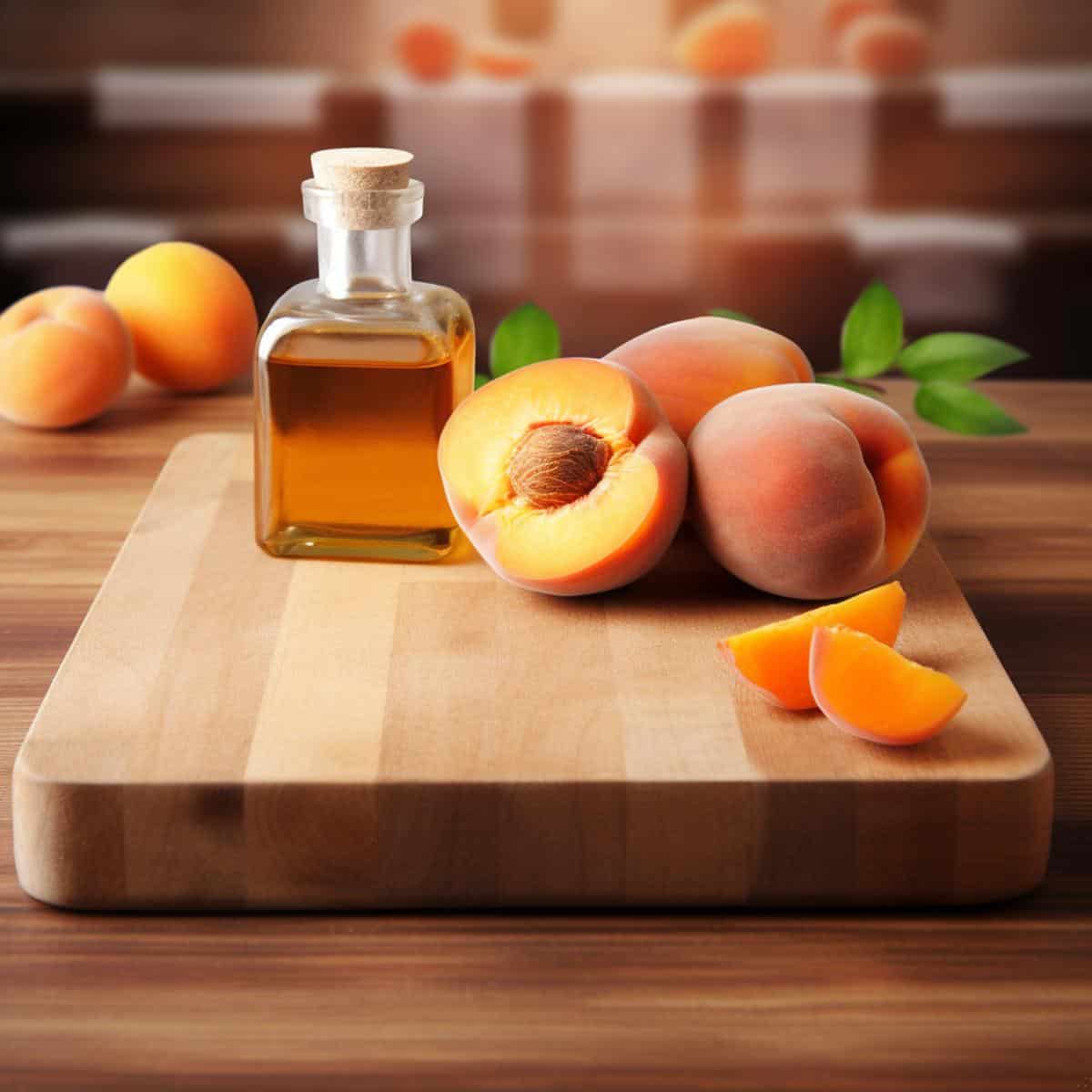Apricot Oil on a kitchen counter