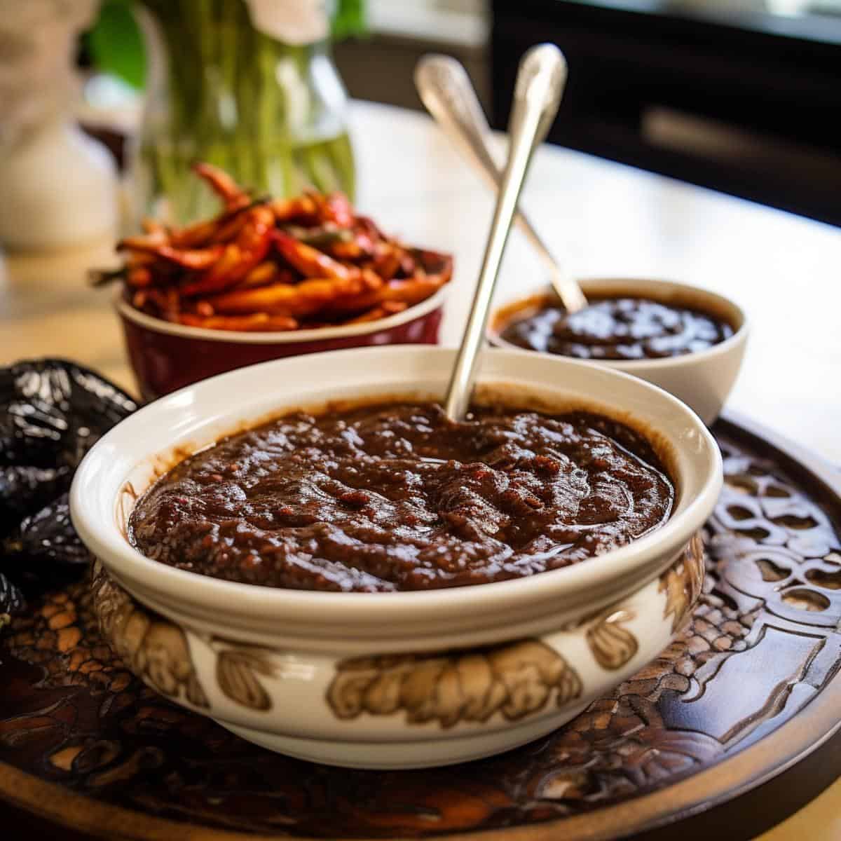 Black Bean Paste on a kitchen counter