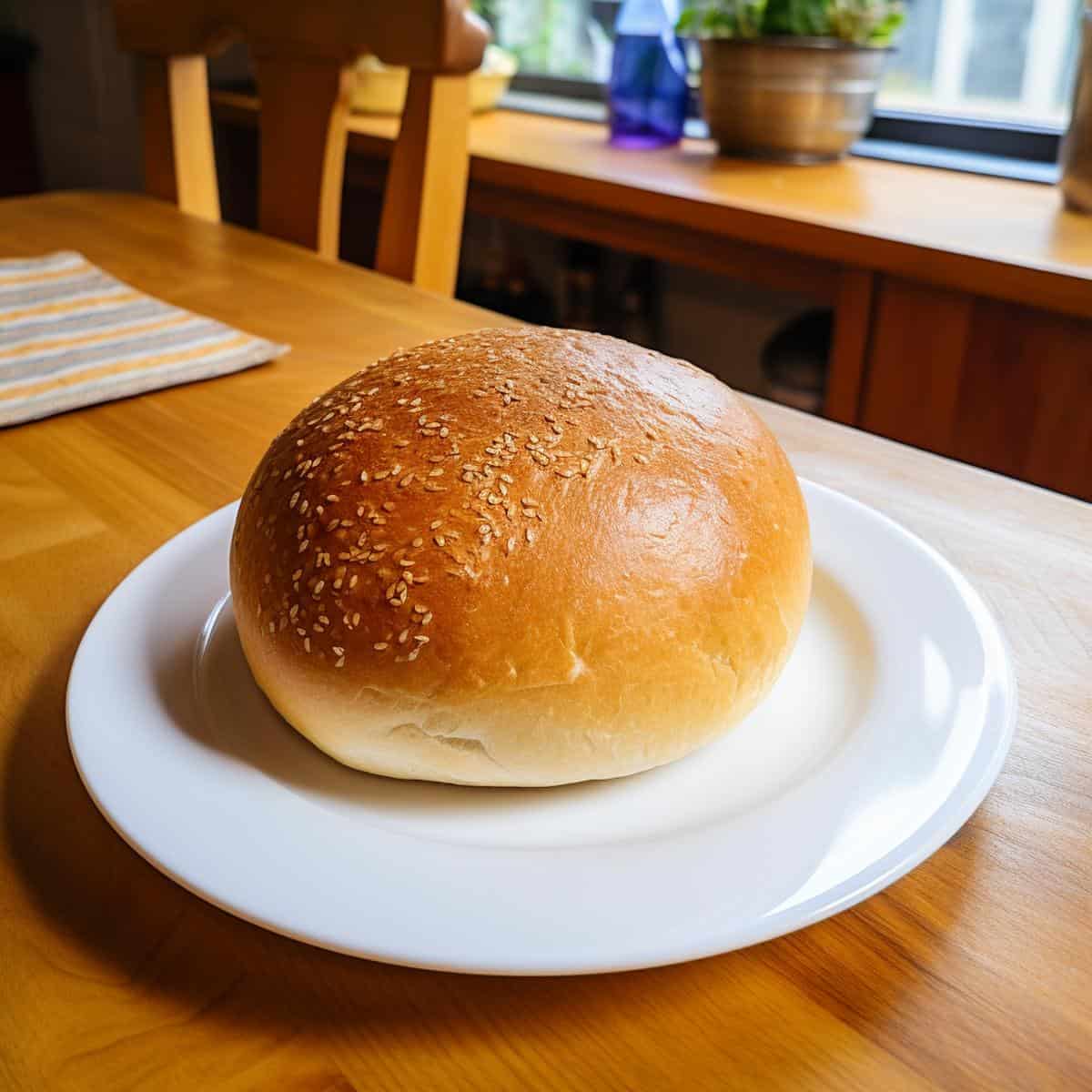Bread Roll on a kitchen counter
