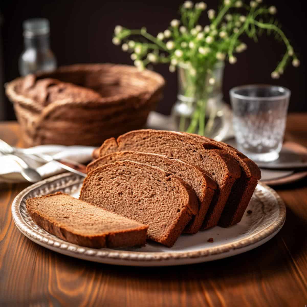 Brown Bread on a kitchen counter