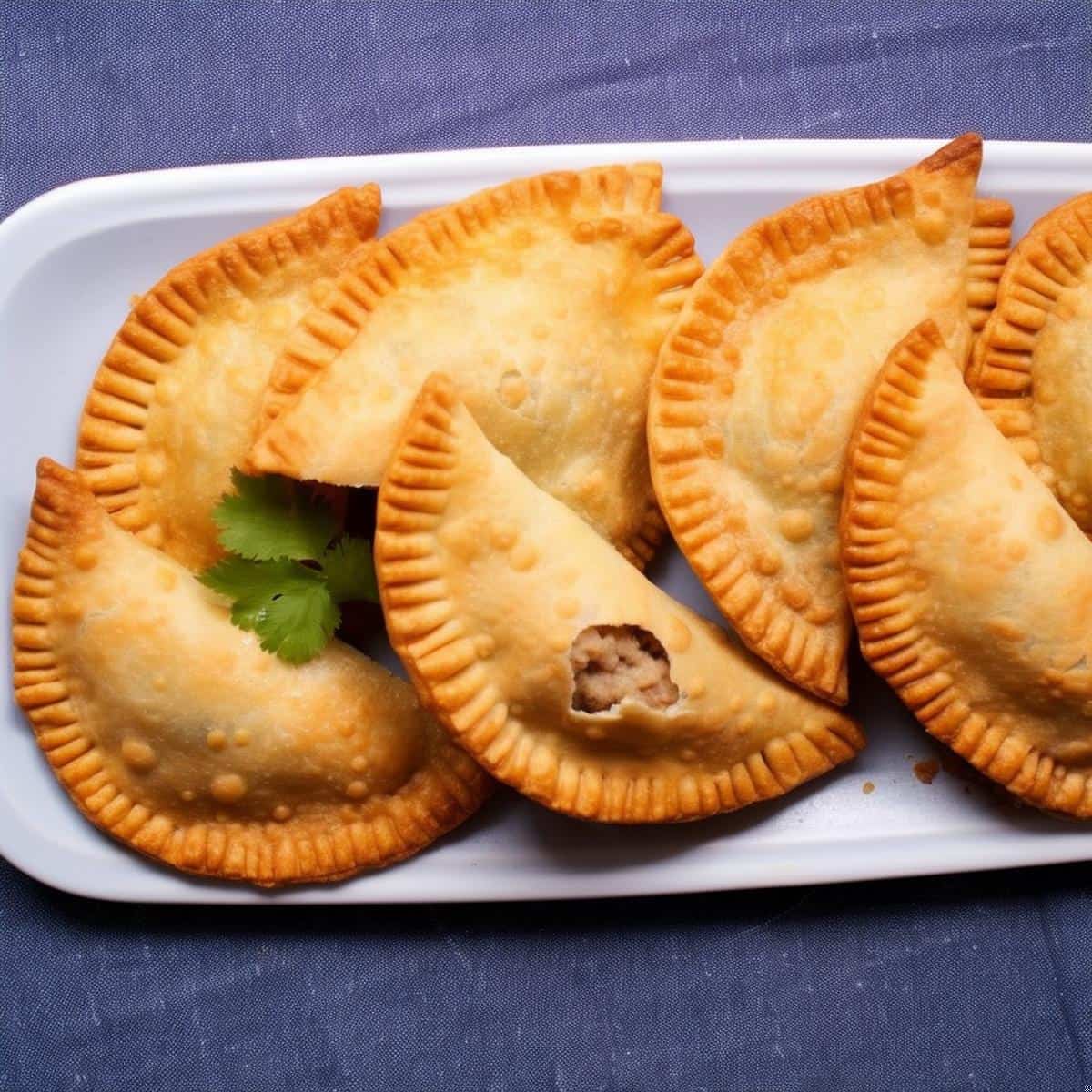 Chiburekki on a kitchen counter