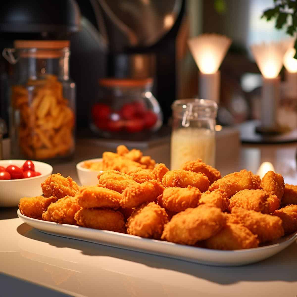 Chicken Nuggets on a kitchen counter