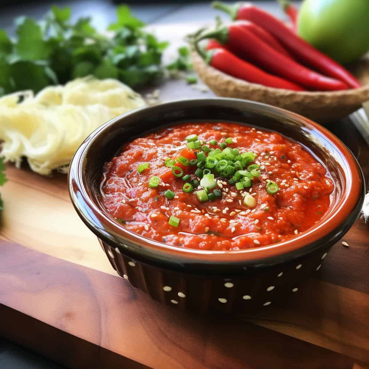 Chogochujang on a kitchen counter