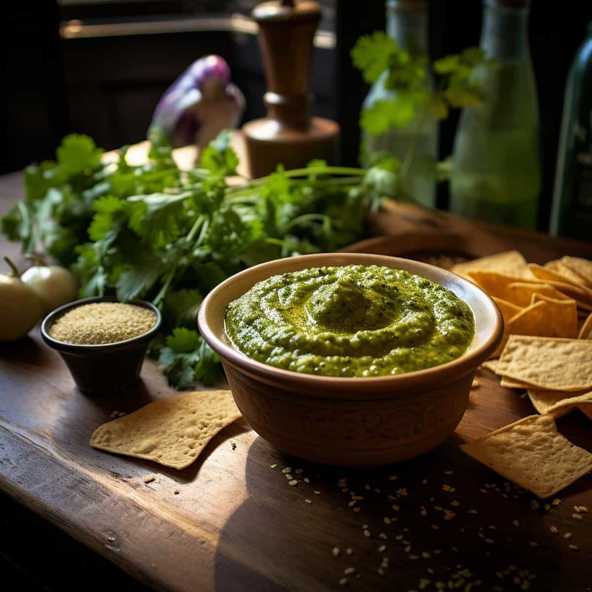 Chutney Dip on a kitchen counter