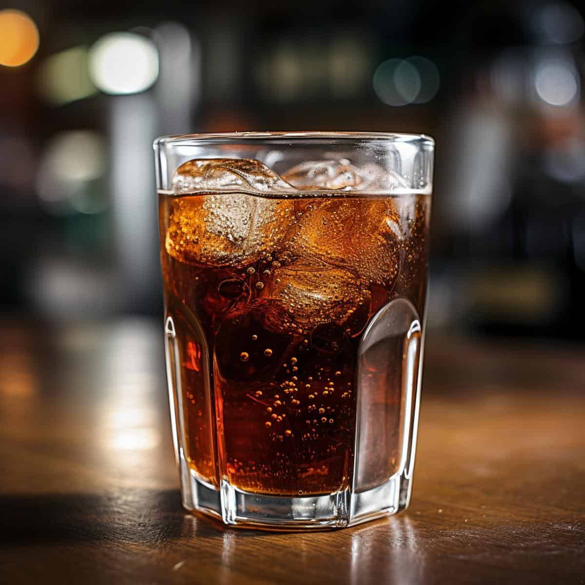 Cola Soda on a kitchen counter