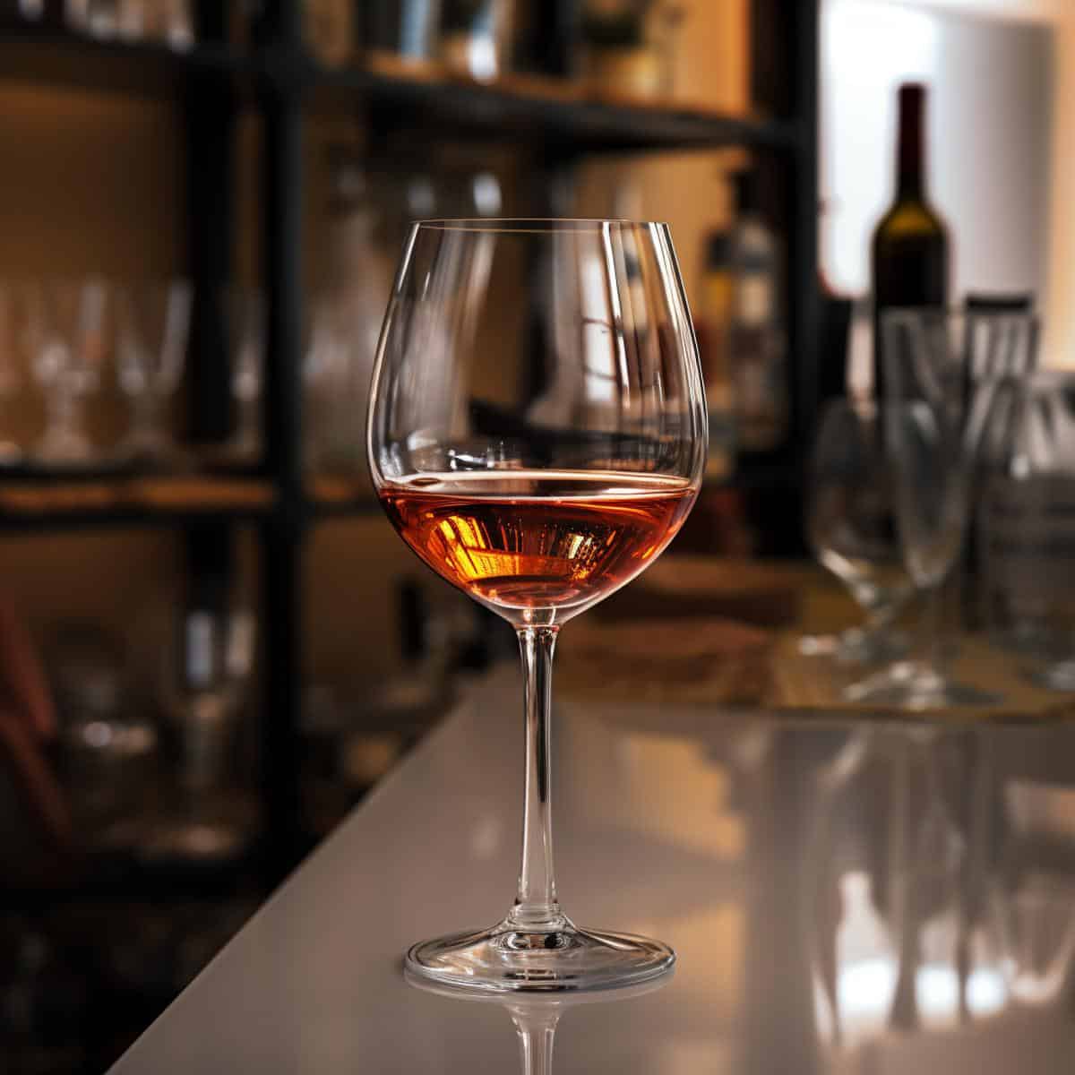 Fortified Wine on a kitchen counter