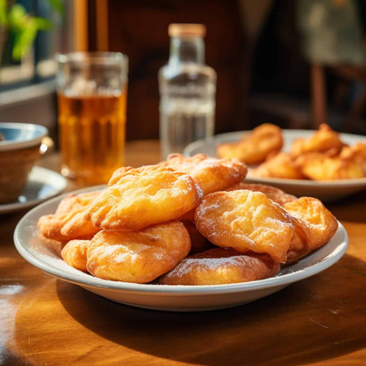 Frybread on a kitchen counter