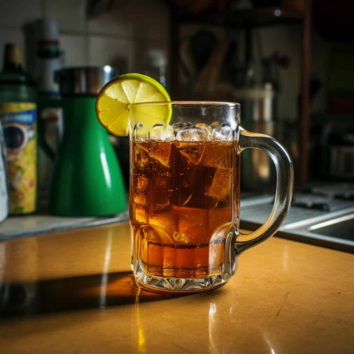 Guarana Soda on a kitchen counter