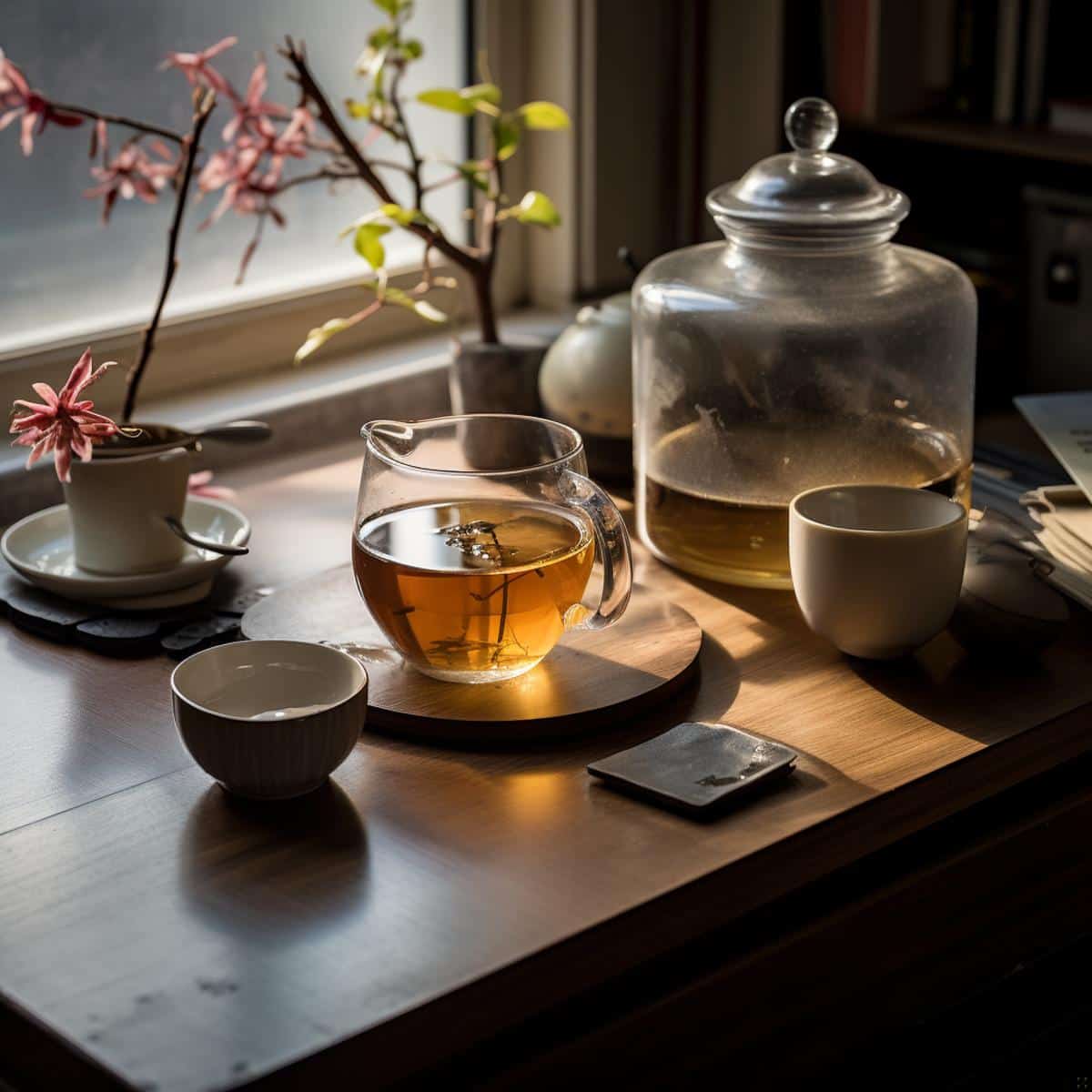 Huang Meigui on a kitchen counter