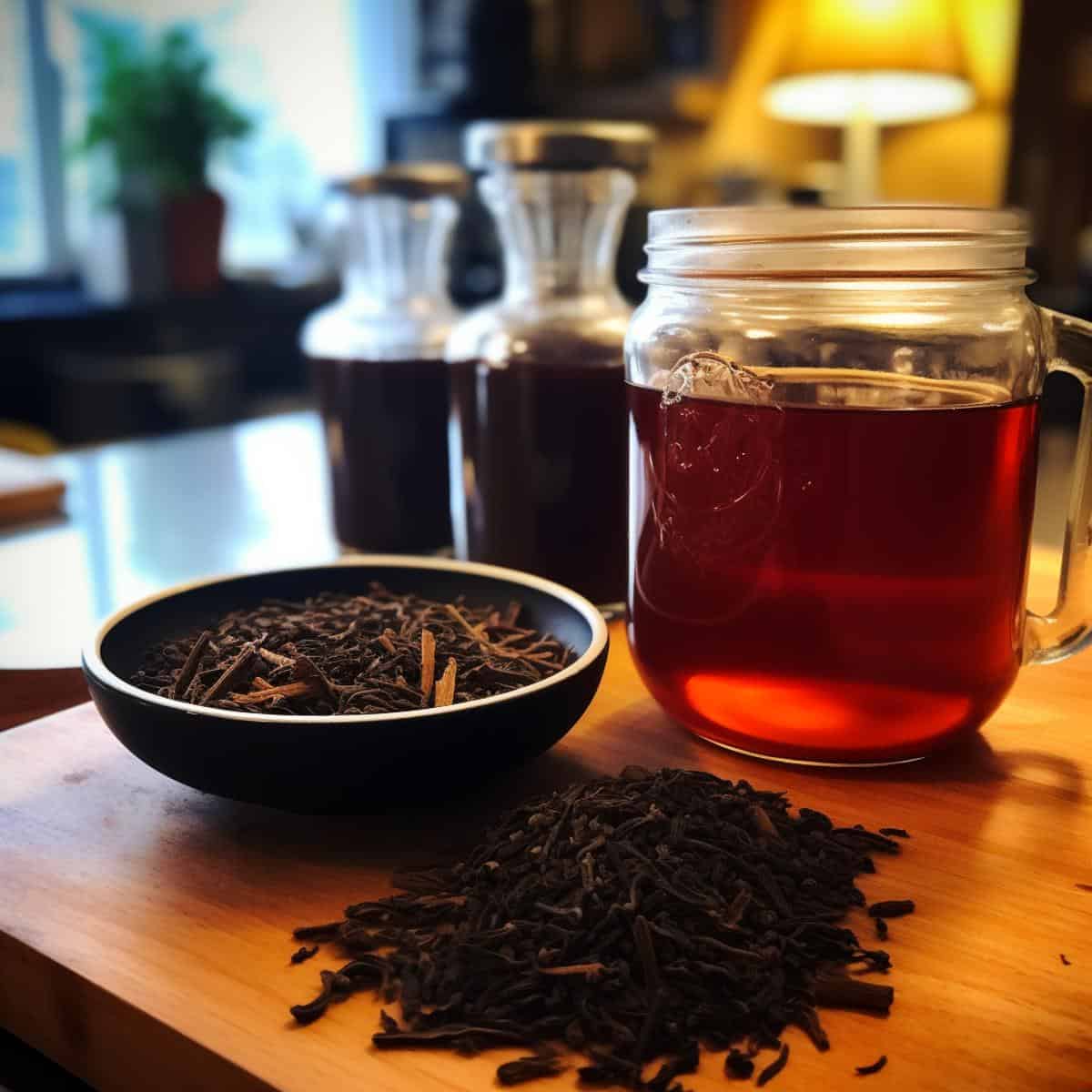 Keemun on a kitchen counter