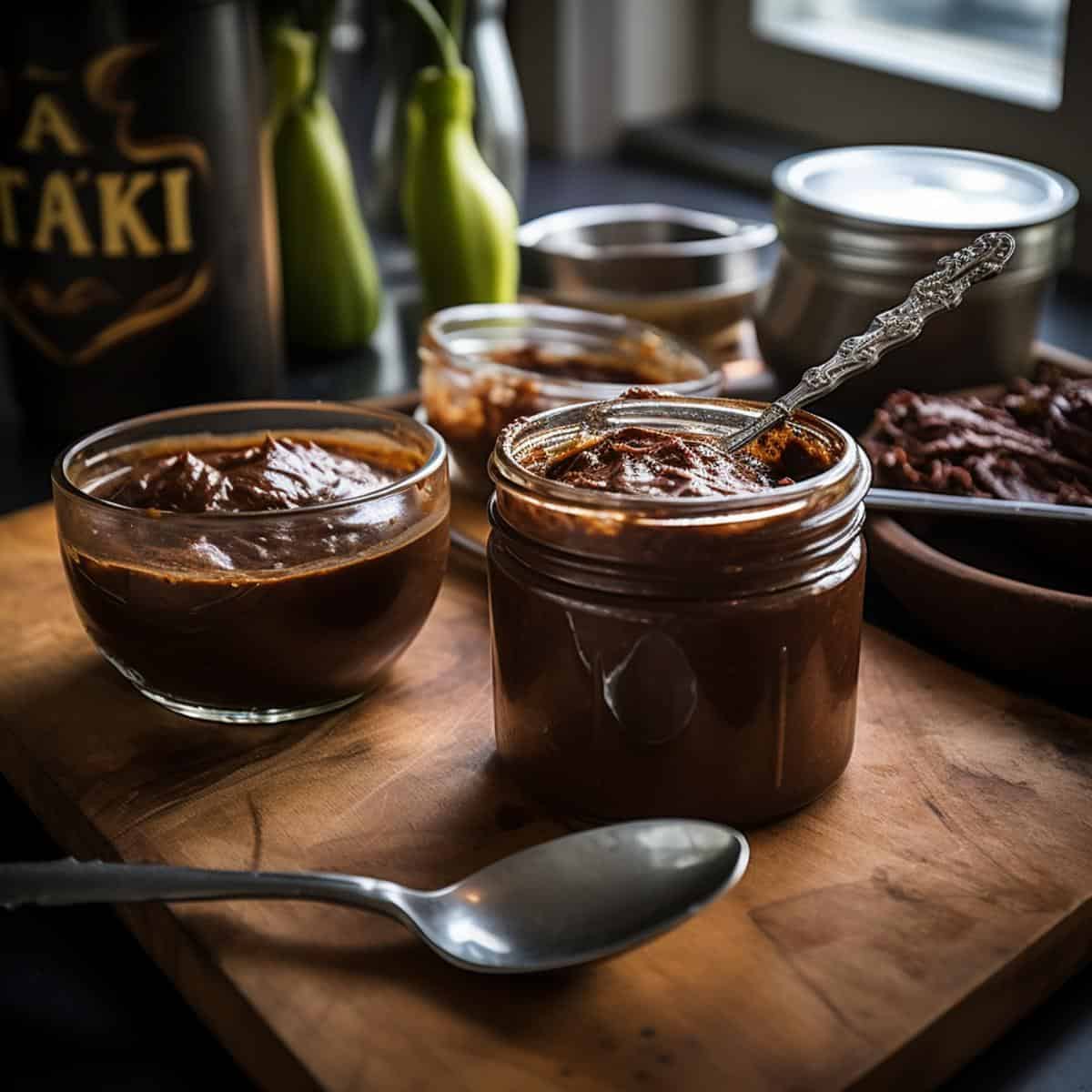 Latik on a kitchen counter