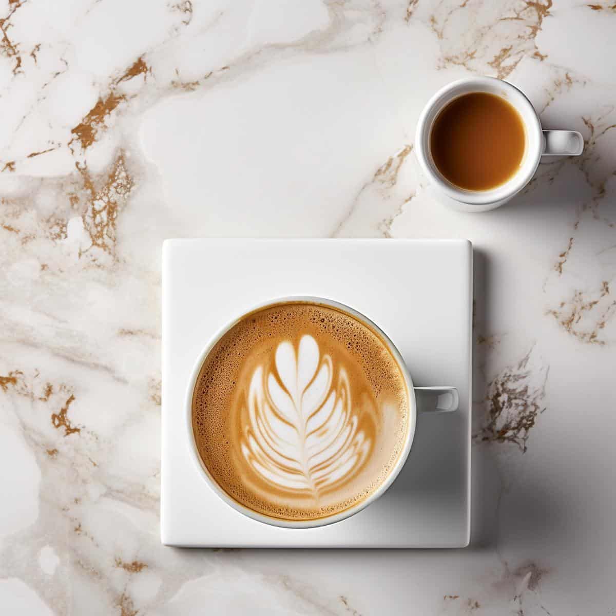 Latte Espresso on a kitchen counter