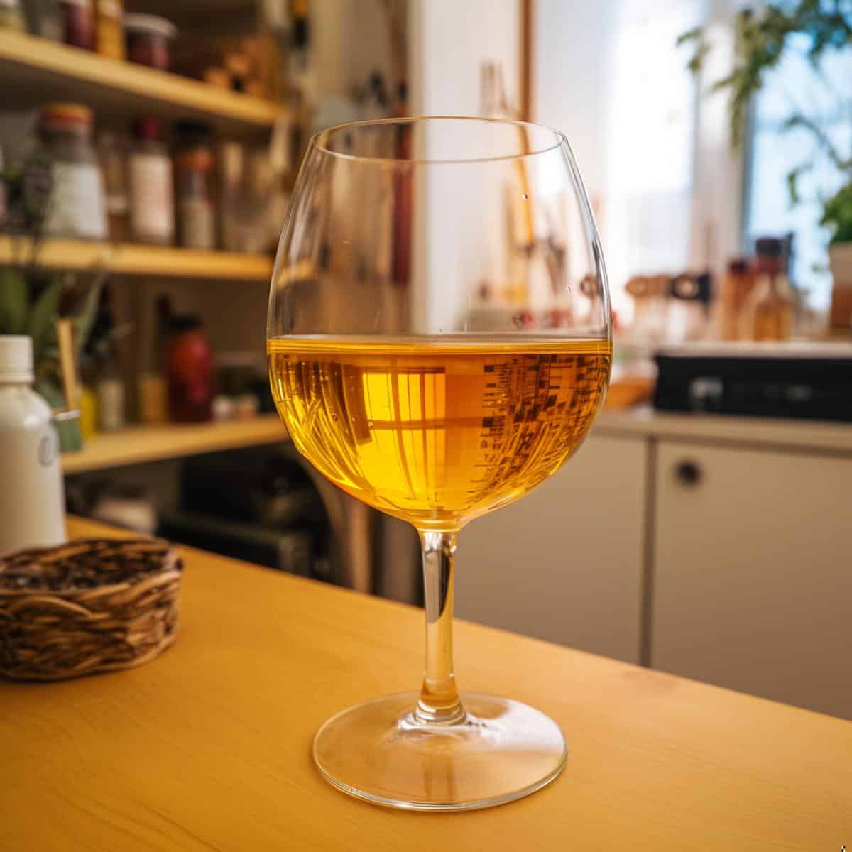 Mead Nectar on a kitchen counter