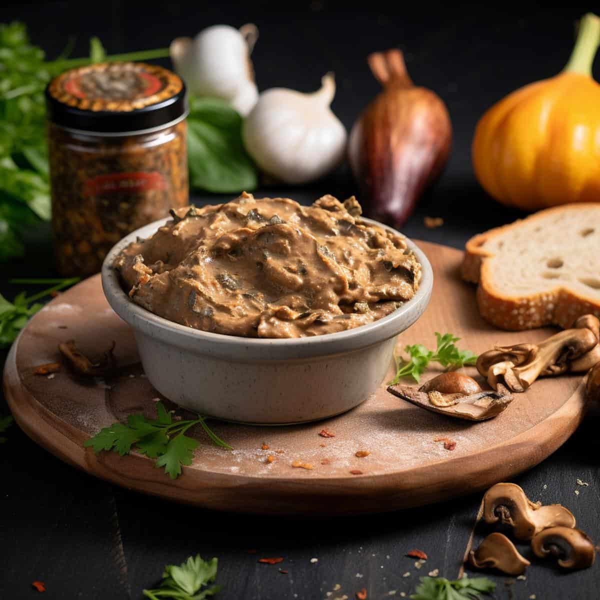 Mushroom Ketchup on a kitchen counter