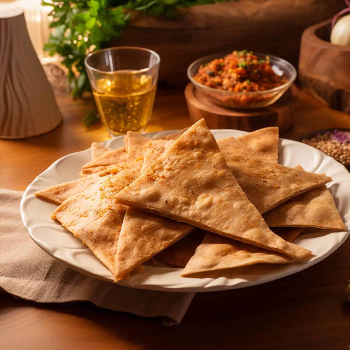 Namak Para on a kitchen counter