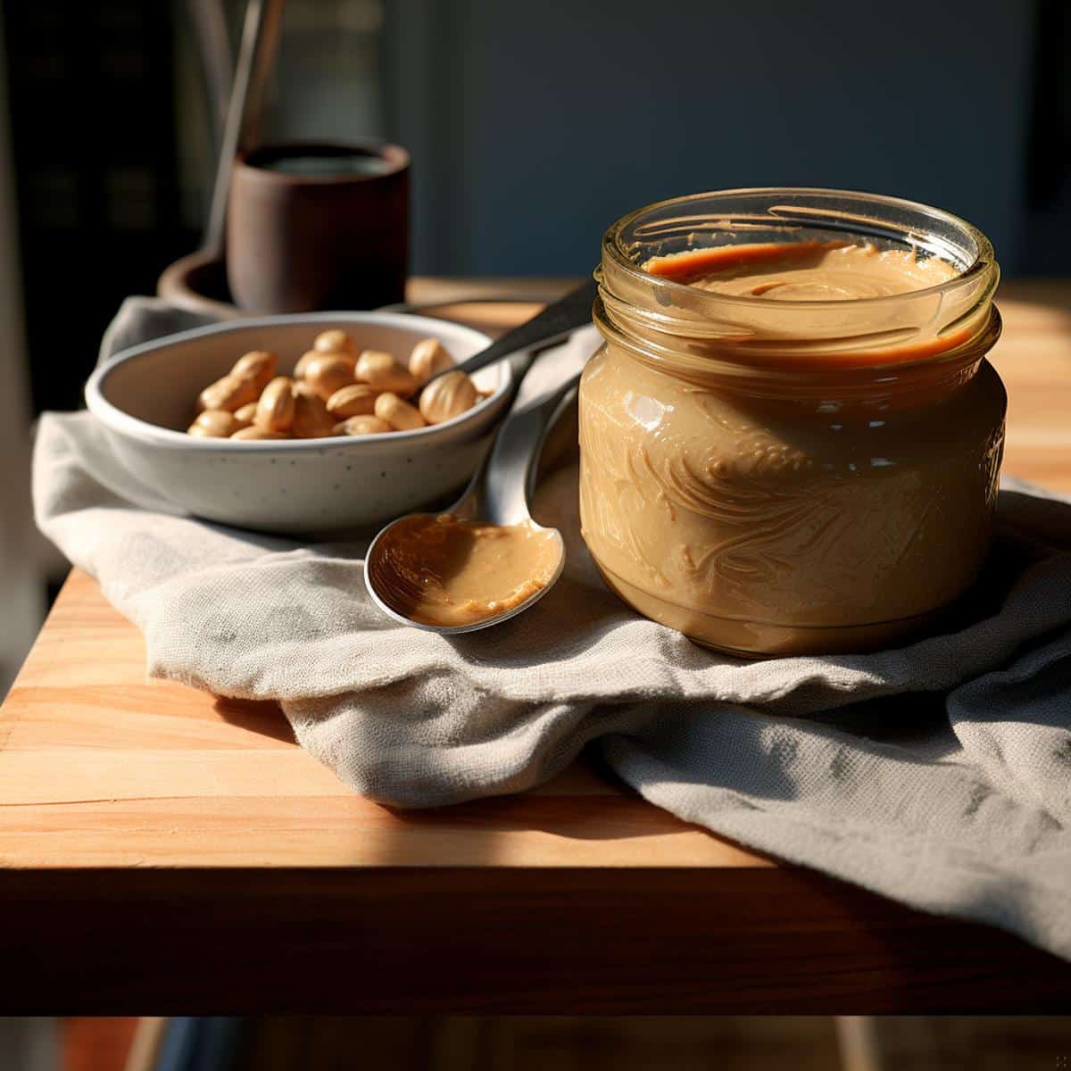 Peanut Paste on a kitchen counter