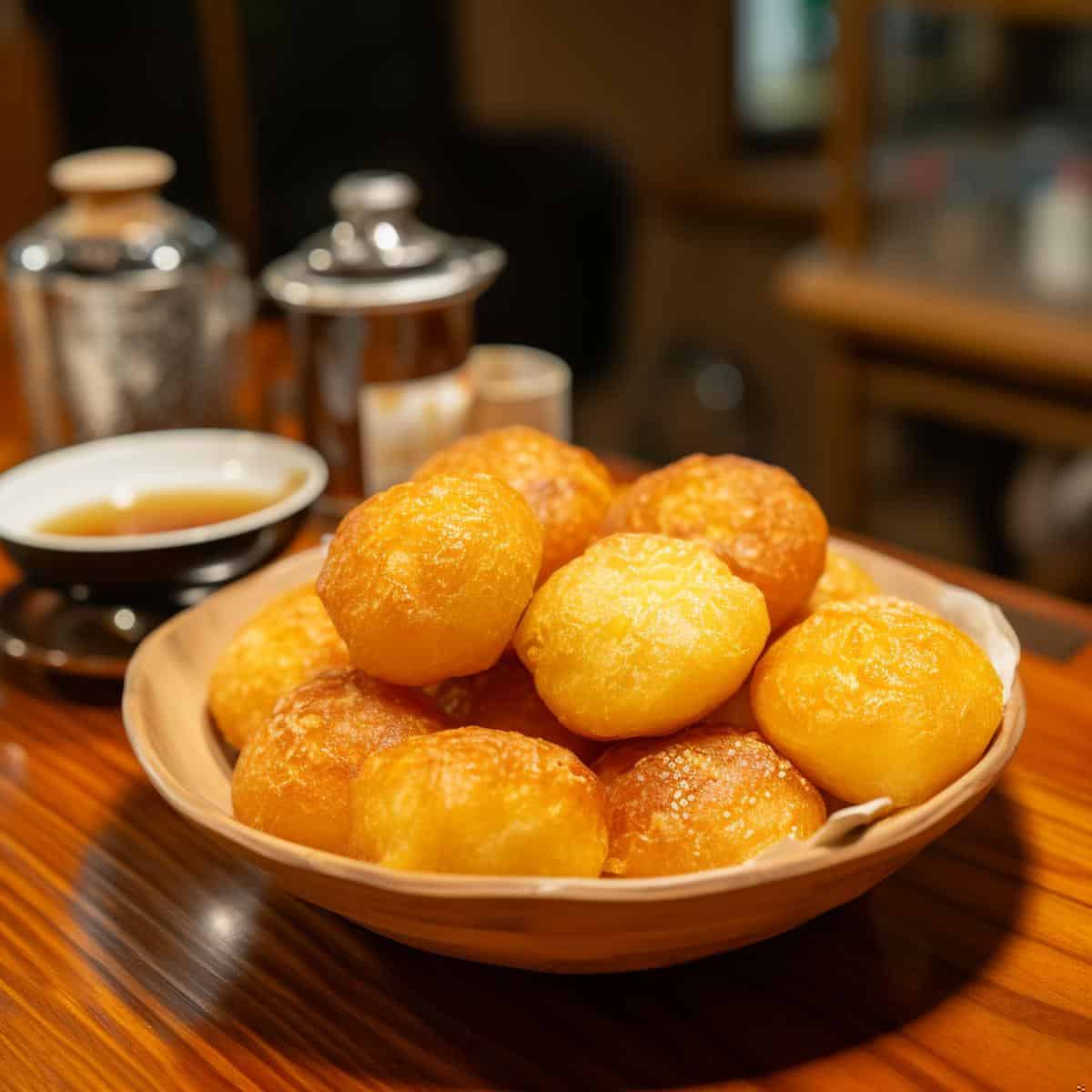 Pinakufu on a kitchen counter