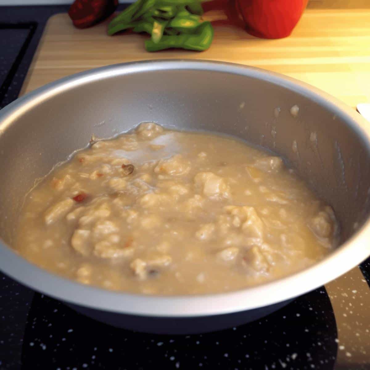 Prahok on a kitchen counter