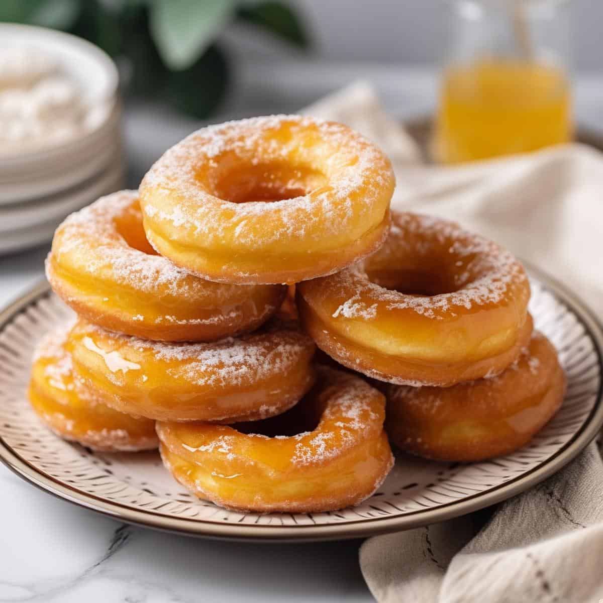 Rosquillas on a kitchen counter