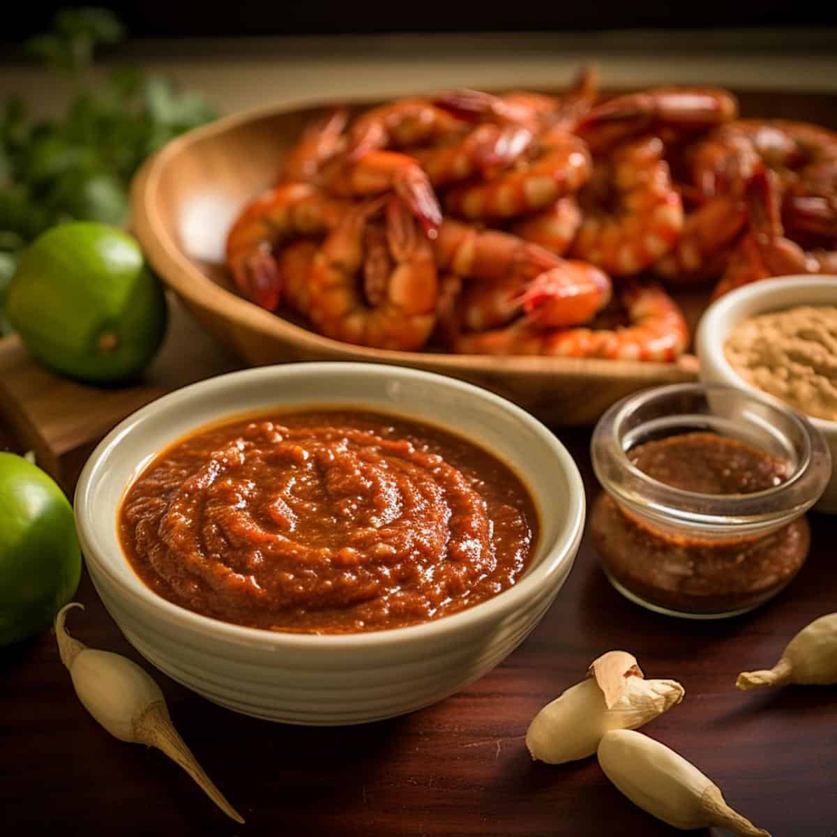 Shrimp Paste on a kitchen counter